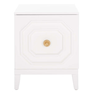 Safavieh Riya 1 Door Nightstand - White