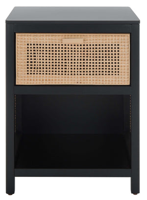 Safavieh Miya Night Stand - Black / Natural