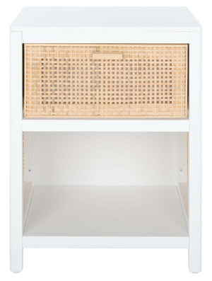 Safavieh Miya Night Stand - White / Natural