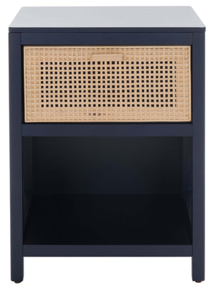 Safavieh Miya Night Stand - Navy / Natural