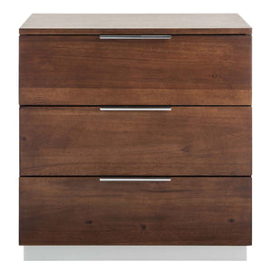 Brylin 3 Drawer Nightstand | Safavieh - NST6404
