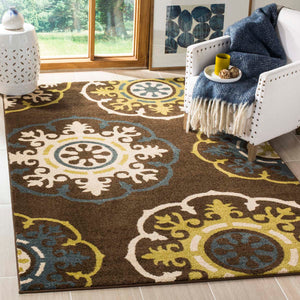 Safavieh Newbury Rug Collection NWB8699-2552 - Brown / Green