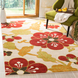 Safavieh Newbury Rug Collection NWB8702-1240 - Ivory / Red