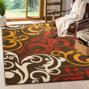Safavieh Newbury Rug Collection NWB8703-2520 - Brown / Gold
