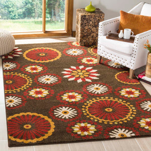 Safavieh Newbury Rug Collection NWB8727-2540 - Brown / Red
