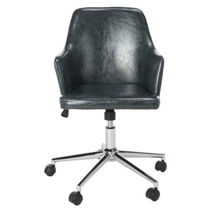 Safavieh Cadence Swivel Office Chair - Dark Grey / Chrome