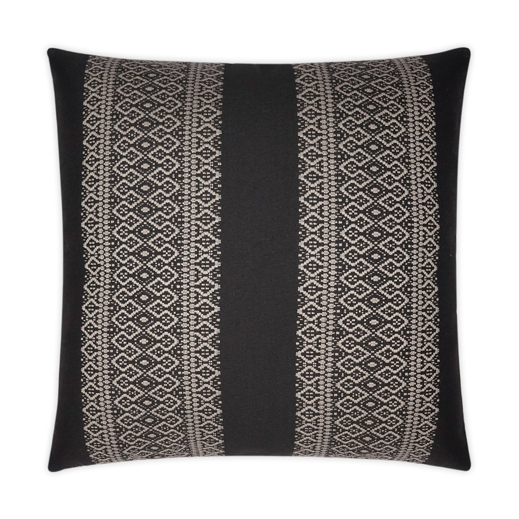 Upton Outdoor Throw Pillow - Black | DV KAP