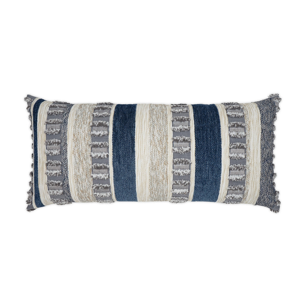 Teton Lumbar Outdoor Throw Pillow - Indigo | DV KAP