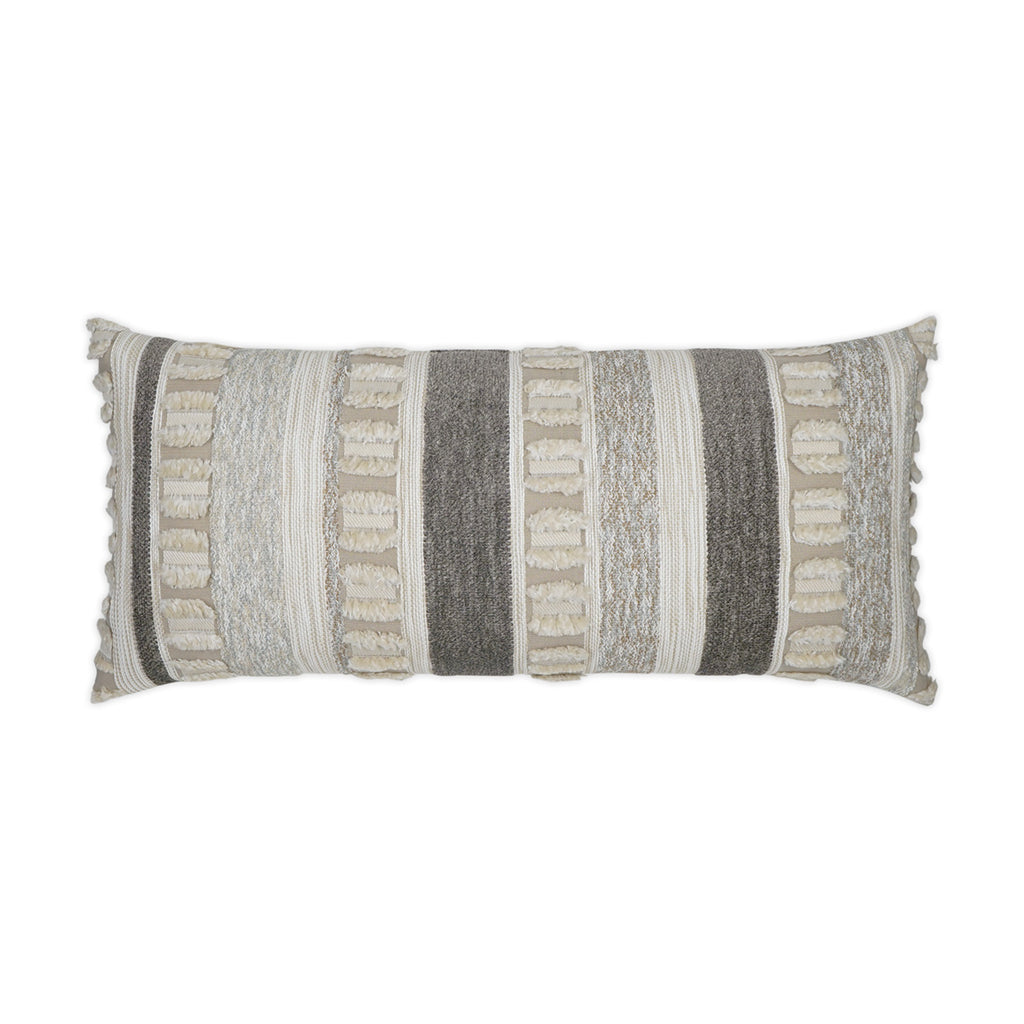 Teton Lumbar Outdoor Throw Pillow - Linen | DV KAP