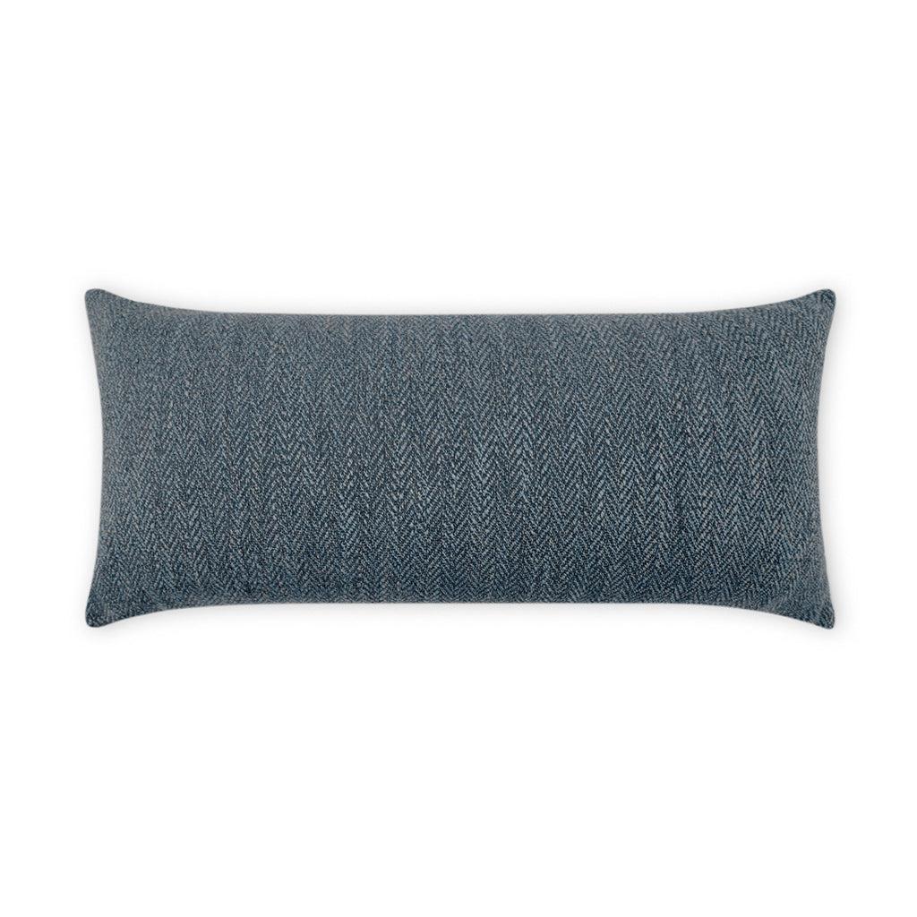 Stratford Lumbar Outdoor Throw Pillow - Denim | DV KAP