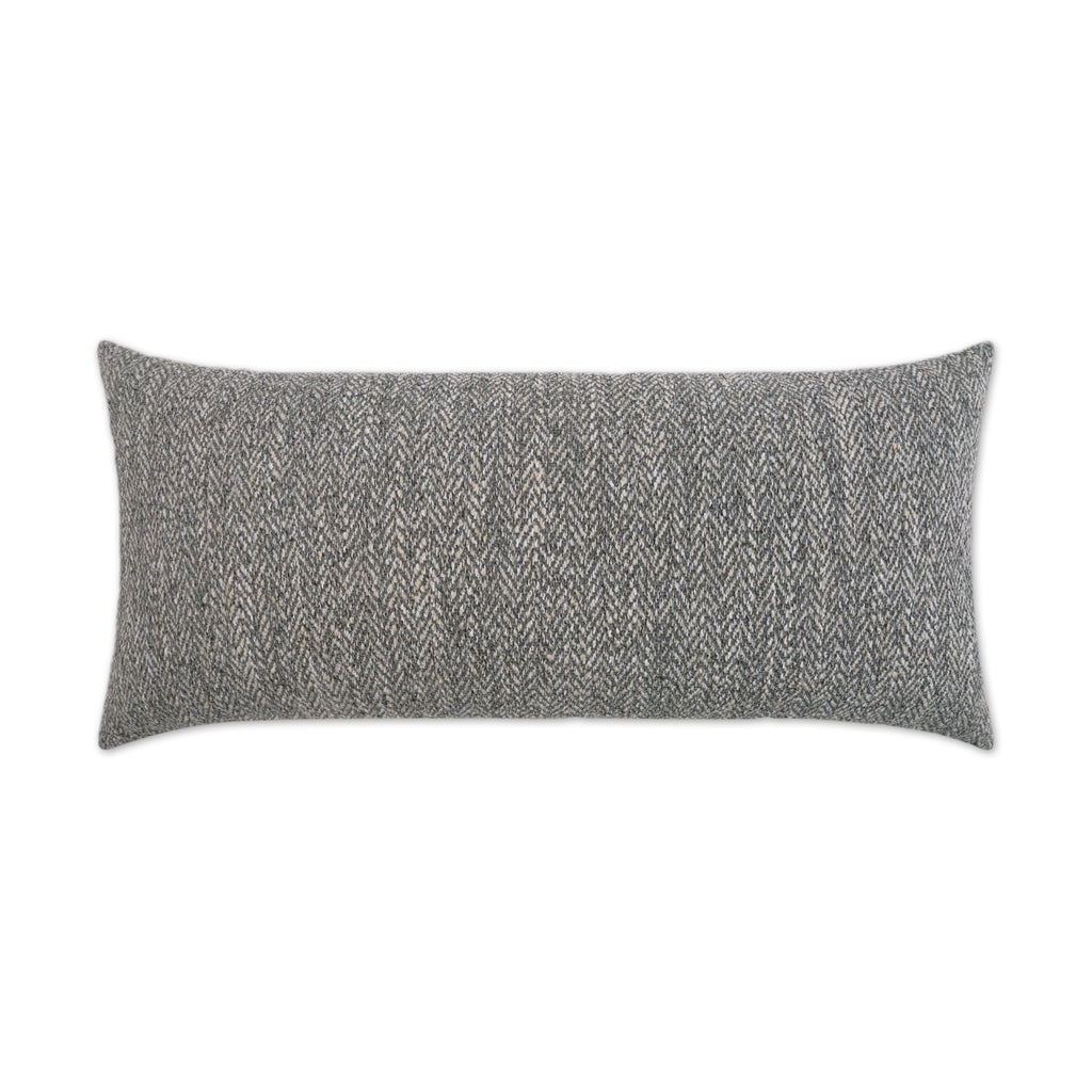 Stratford Lumbar Outdoor Throw Pillow - Grey | DV KAP