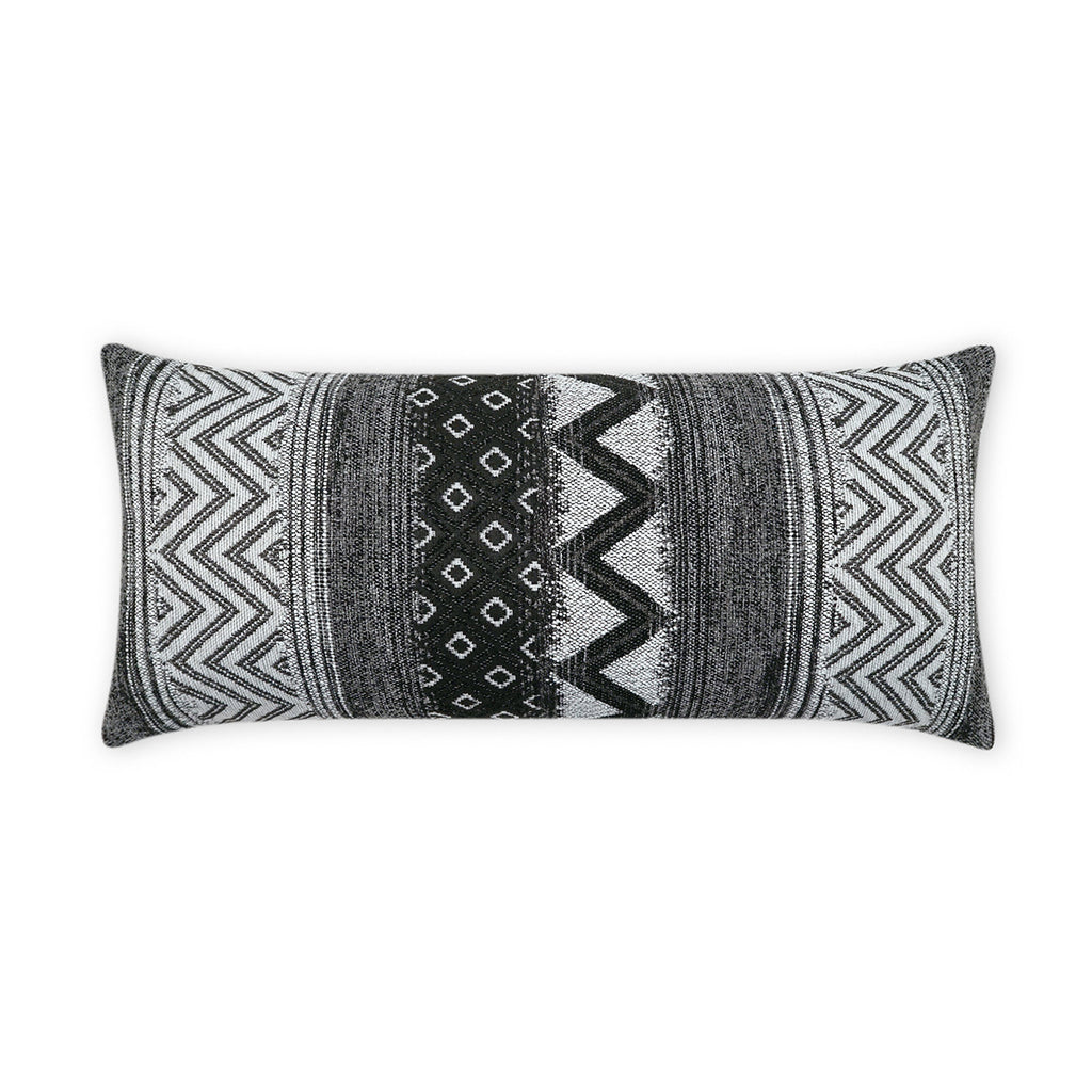 Embolden Lumbar Outdoor Throw Pillow - Charcoal | DV KAP