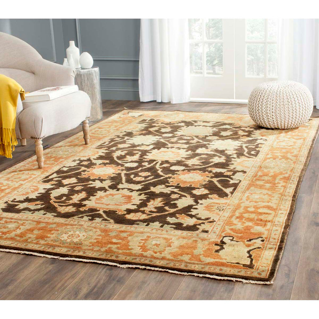 Safavieh Oushak Rug Collection OSH115A - Brown / Rust