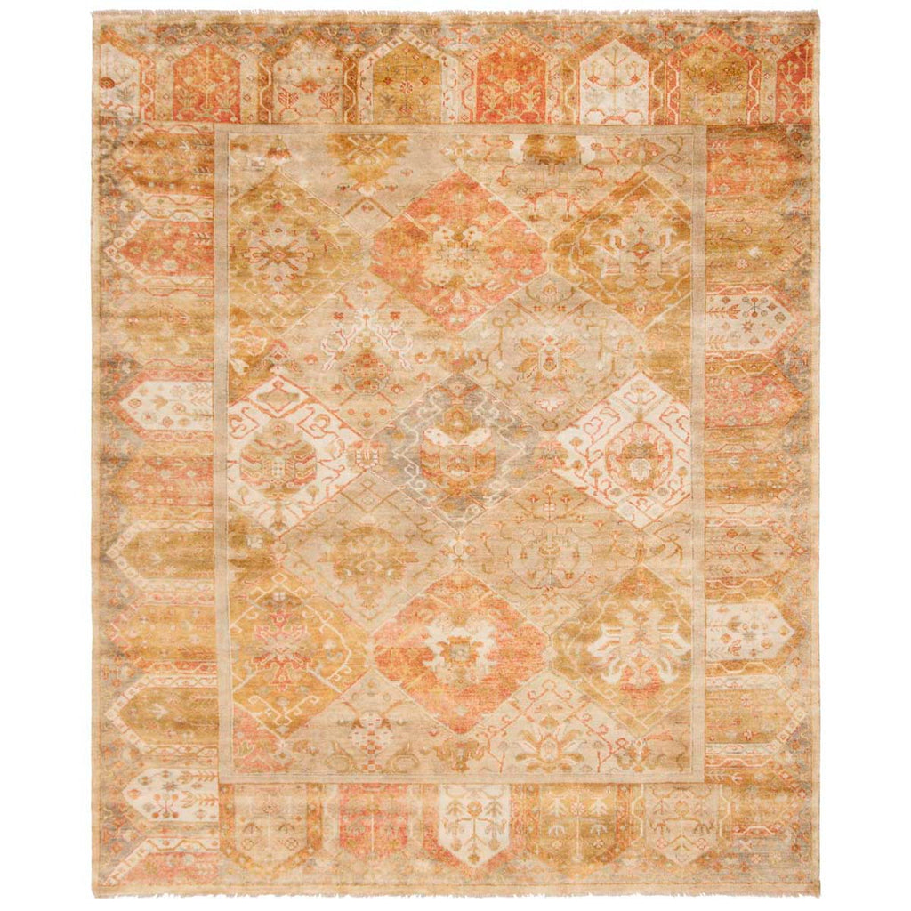 Safavieh Oushak Rug Collection OSH561A - Gold / Brown