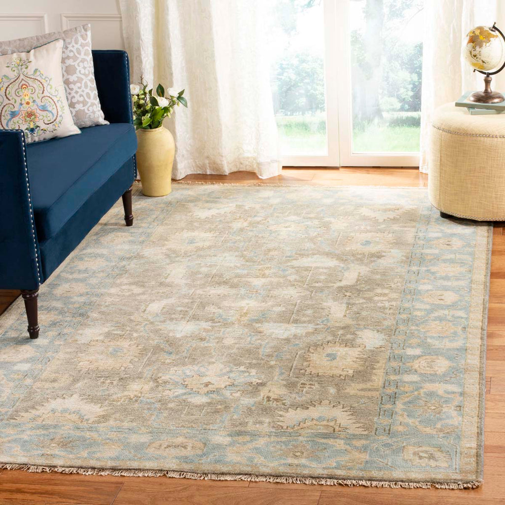 Safavieh Oushak Rug Collection OSH562A - Brown / Blue