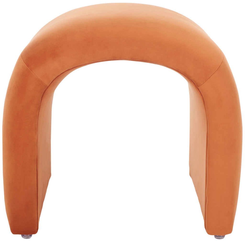 Kibo Ottoman | Safavieh - OTT1300  - Rust