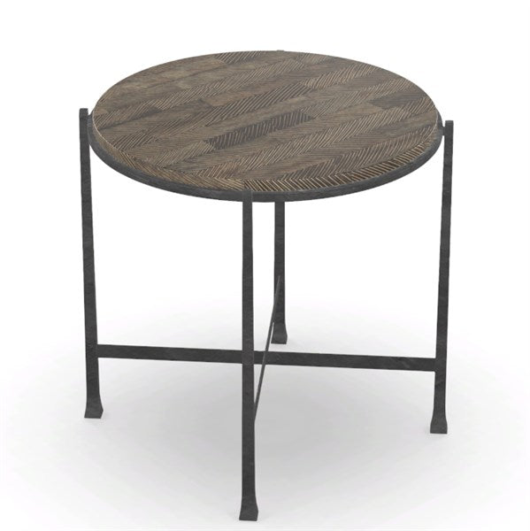 Brut Round End Table | Vanguard Furniture - P667ECT