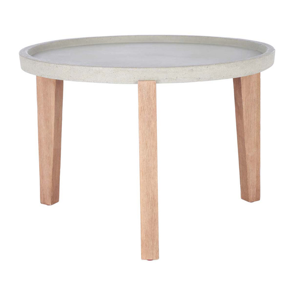 Safavieh Valton Side Table-Natural/Light Grey