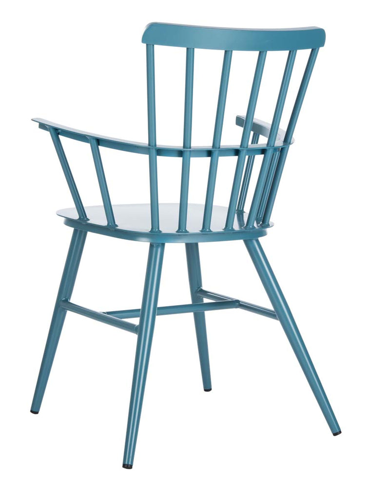 Safavieh Clifton Arm Chair - Matte Navy Blue (Set of 2)