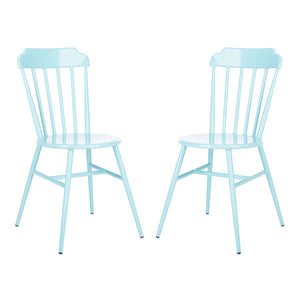 Safavieh Broderick Side Chair/Stackable-Baby Blue (Set of 2)
