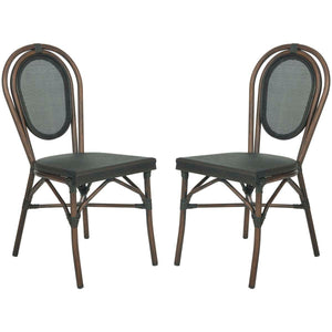 Safavieh Ebsen Side Chair - Black (Set of 2)