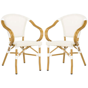 Safavieh Karine  Arm Chair - Beige (Set of 2)