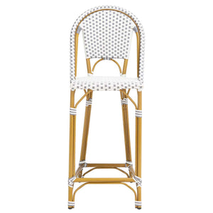 Safavieh Zaid Bar Stool - Grey / White
