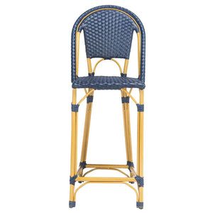 Safavieh Zaid Bar Stool - Navy