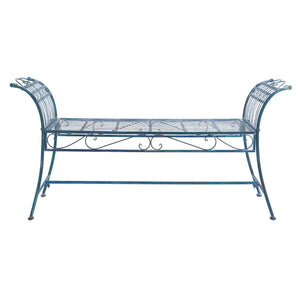 Safavieh Hadley Bench - Antique Blue