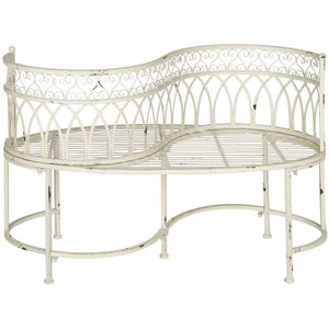 Safavieh Lara Kissing Bench - Antique White