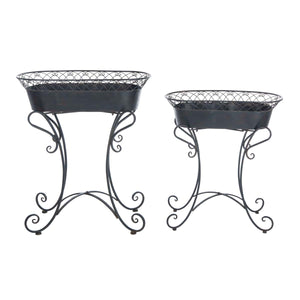 Safavieh Hendrick Planters - Black Rust