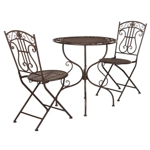 Safavieh Semly 3Pcs Bistro Setting - Unearthed Rust
