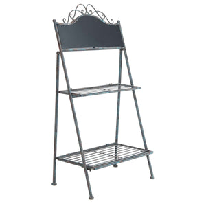 Safavieh Natum Plant Stand - Reddish Brown/Blue Wash