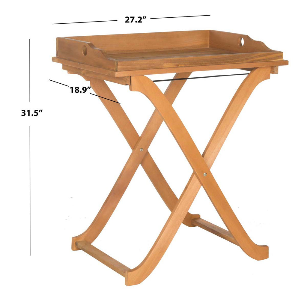 Safavieh Covina Tray Table - Natural