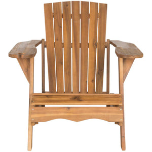 Safavieh Vista Wine Glass Holder Adirondack Chair - Natural