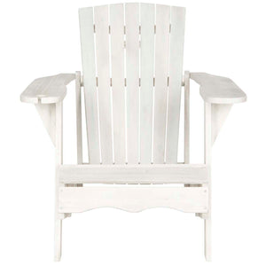 Safavieh Vista Wine Glass Holder Adirondack Chair - Antique White