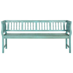 Safavieh Brentwood Bench - Oriental Blue / Beige