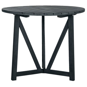 Safavieh Cloverdale Round Table - Dark Slate Gray / Beige