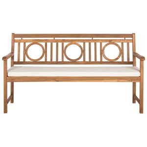 Safavieh Montclair 3 Seat Bench - Natural/Beige
