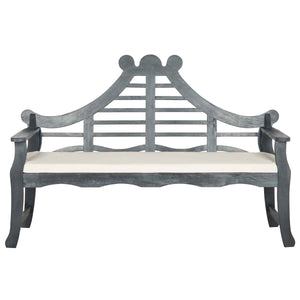 Safavieh Azusa Bench - Ash Grey/Beige