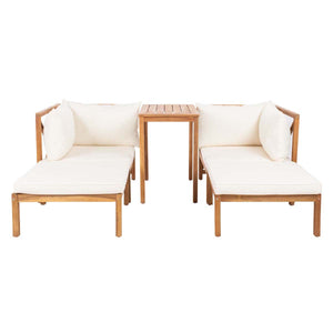 Safavieh Ronson 5 Pc Sectional Set - Natural/Beige