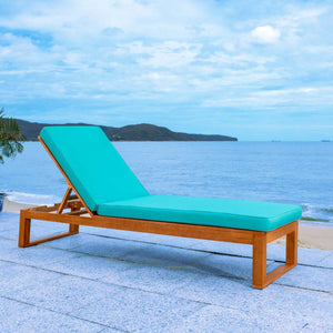 Safavieh Solano Sunlounger - Natural / Aqua