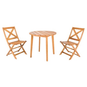 Safavieh Bruna 3 Piece Bistro Set - Natural