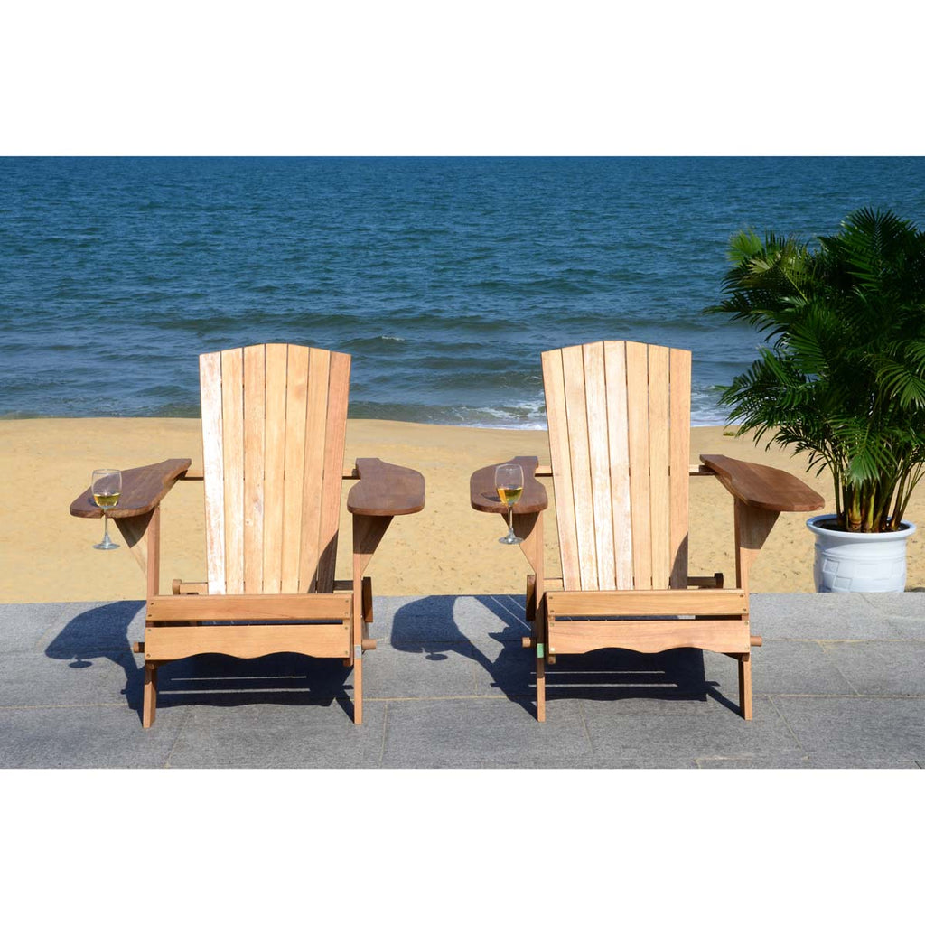 Safavieh Breetel Set Of 2 Adirondack Chairs - Natural (Set of 2)