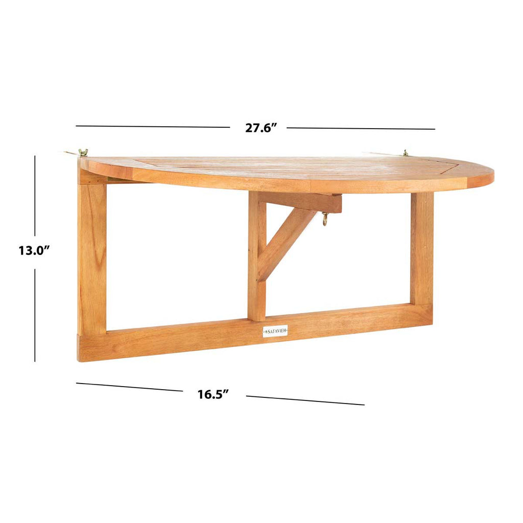 Safavieh Owens Balcony Hanging Half Table - Natural