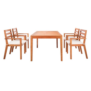 Safavieh Wilming Dining Set - Natural/Beige