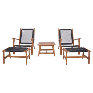 Safavieh Chantelle Set - Natural / Black Rope