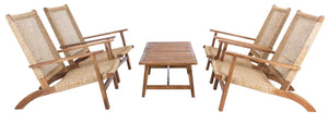 Safavieh Deven 5 Pc Coffee Set - Natural/Light Brown
