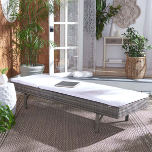 Safavieh Cam Sunlounger - Grey Brown / White