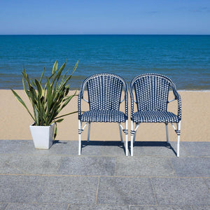 Safavieh California Armchair - Navy  (Set of 2)